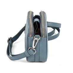 New Sac en Cuir Bleu Denim L’Aventure Vous Attend Sacs Portés Travers