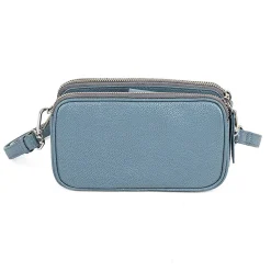 New Sac en Cuir Bleu Denim L’Aventure Vous Attend Sacs Portés Travers