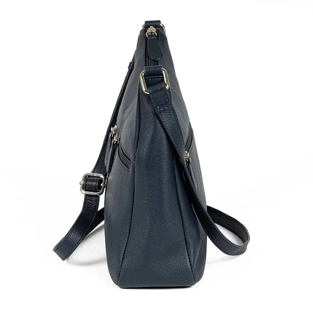 Cheap Sac en Cuir Bleu Tombée de la Nuit Sacs | Sacs Portés Travers