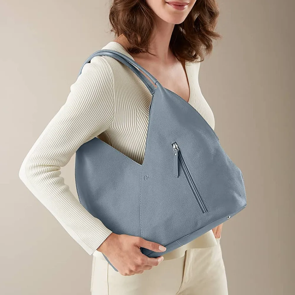 New Sac en Cuir Denim Tulipe Sacs | Sacs À Main