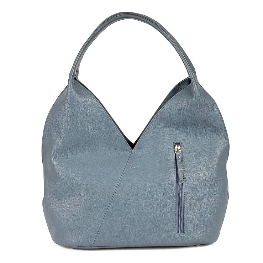 New Sac en Cuir Denim Tulipe Sacs | Sacs À Main