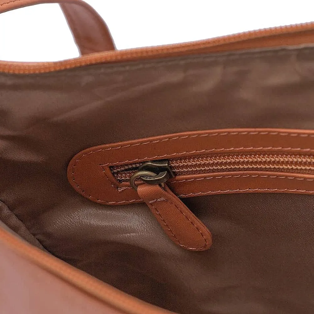 Shop Sac en Cuir Fauve Crépuscule Terre de Sienne Sacs | Sacs À Main
