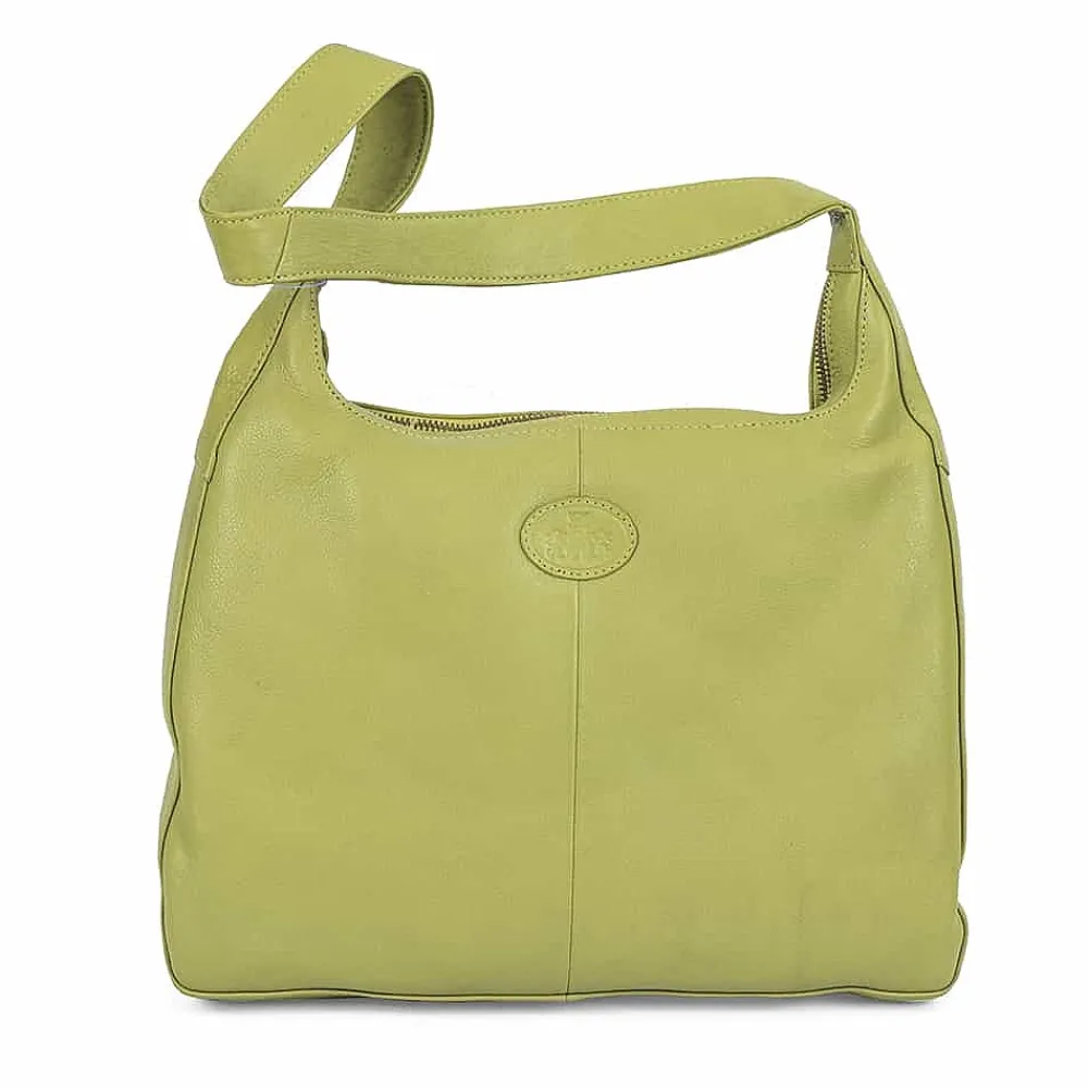 New Sac en Cuir Feux de la Rampe Vert Citron Sacs | Sacs À Main