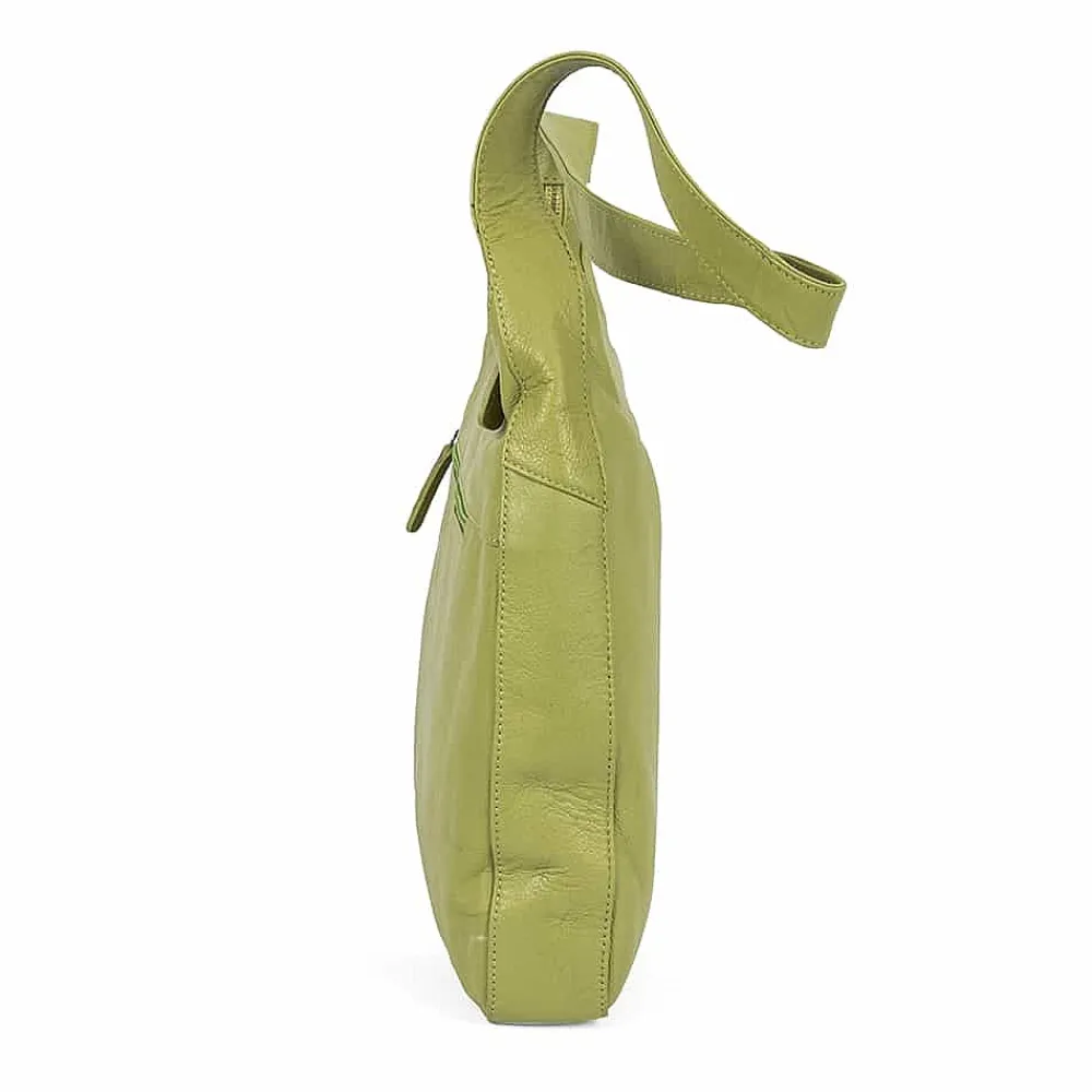New Sac en Cuir Feux de la Rampe Vert Citron Sacs | Sacs À Main