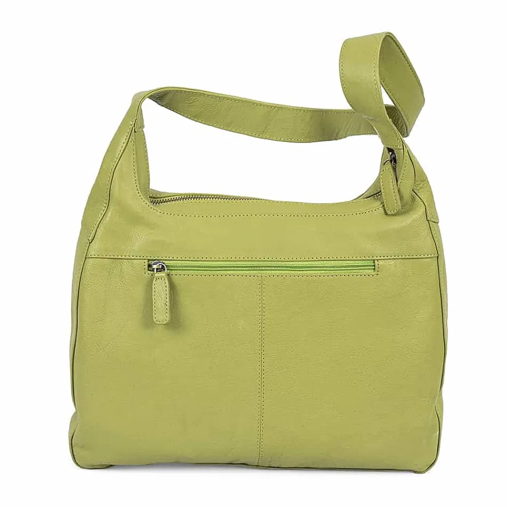 New Sac en Cuir Feux de la Rampe Vert Citron Sacs | Sacs À Main