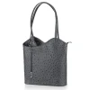 New Sac en Cuir Gris Élégamment Gaufrés Sacs | Sacs À Main