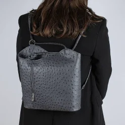 New Sac en Cuir Gris Élégamment Gaufrés Sacs | Sacs À Main
