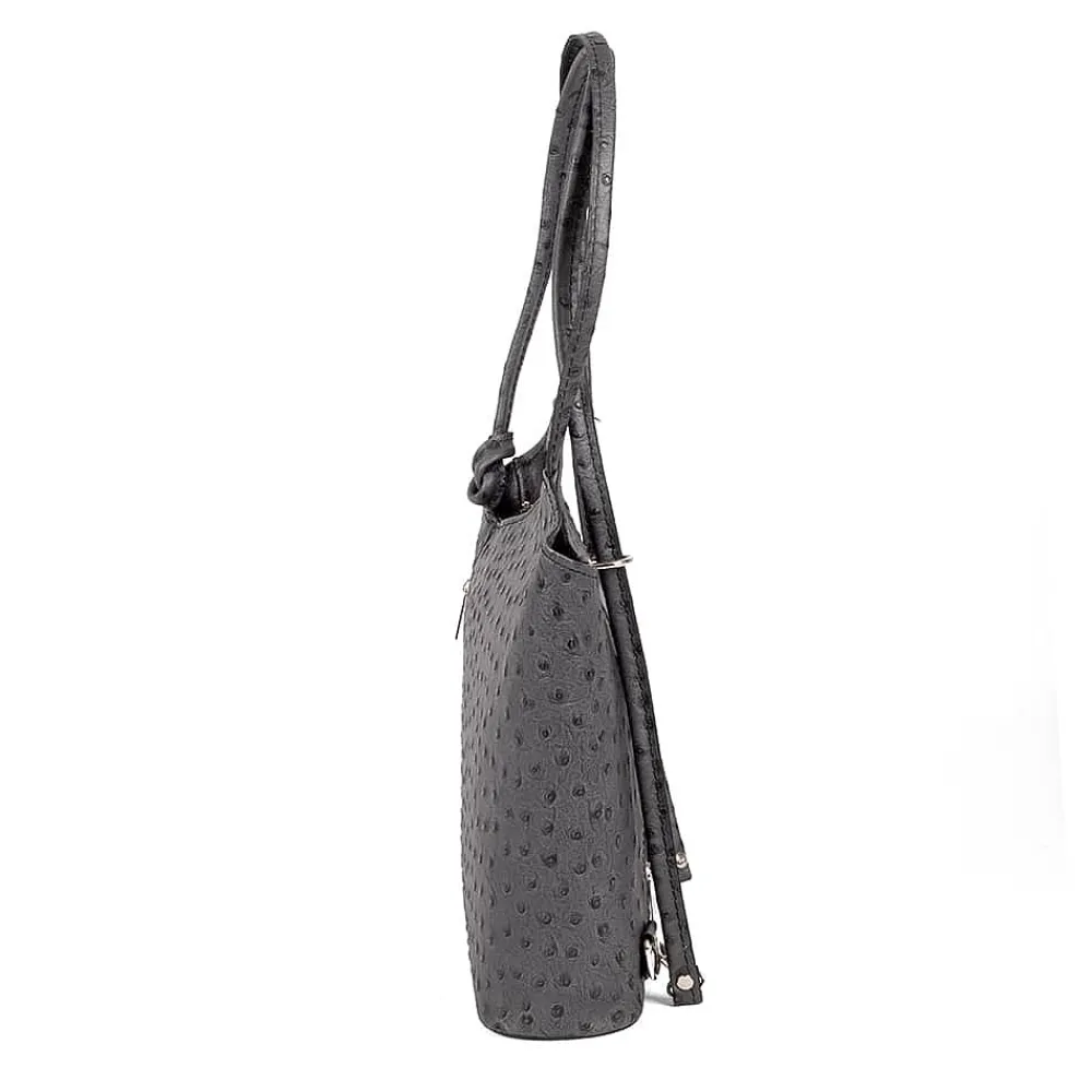 New Sac en Cuir Gris Élégamment Gaufrés Sacs | Sacs À Main