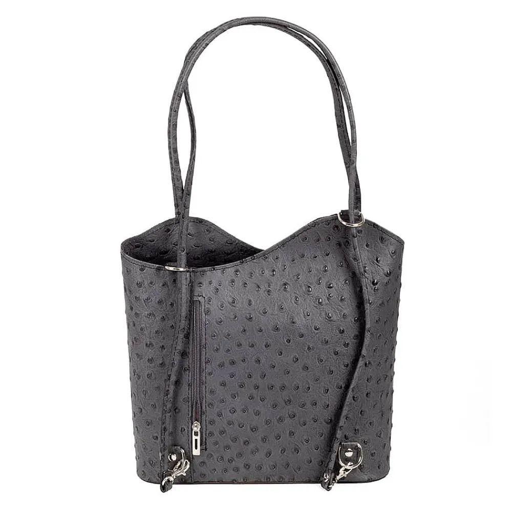 New Sac en Cuir Gris Élégamment Gaufrés Sacs | Sacs À Main