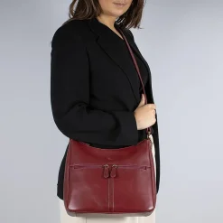 Cheap Sac en Cuir Émotion Sangria Sacs | Sacs Portés Travers