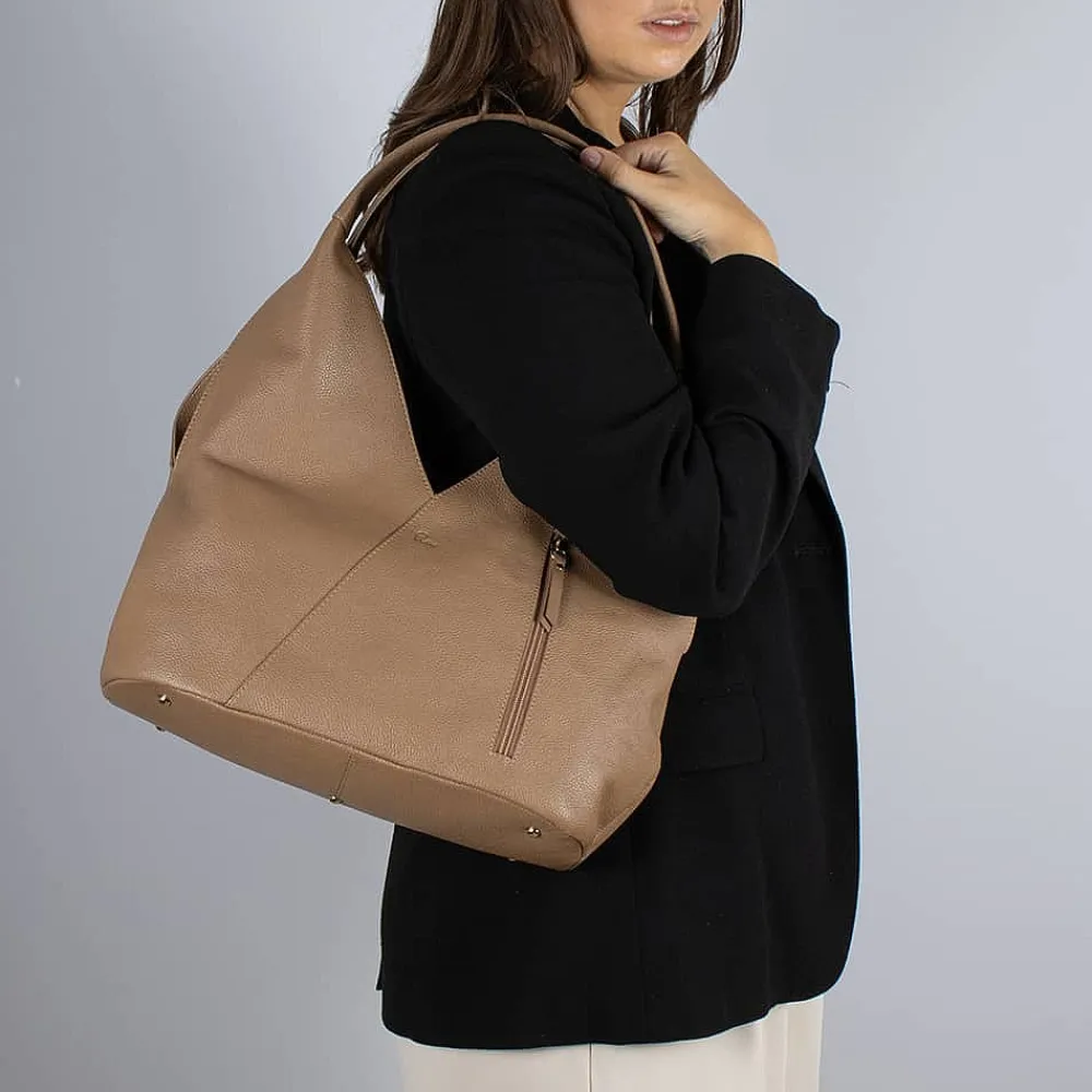 Discount Sac en Cuir Praline Tulipe Sacs | Sacs À Main