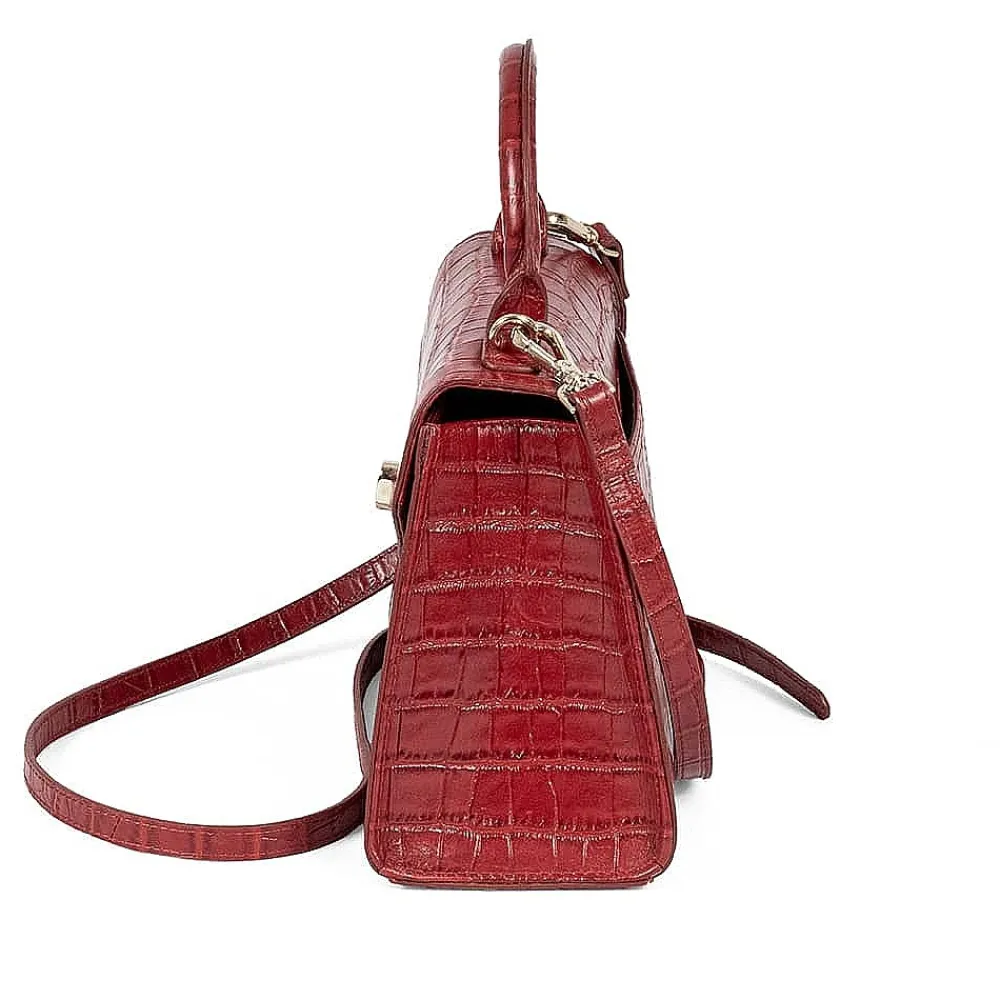 Discount Sac en Cuir Rouge Élégante Intention Sacs | Sacs À Main