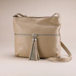 Flash Sale Sac en Cuir Taupe Paisible Sacs | Sacs À Main