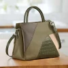 Store Sac en Cuir Un Penchant Pour le Vert Olive Sacs | Sacs À Main