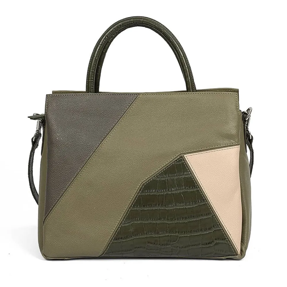 Store Sac en Cuir Un Penchant Pour le Vert Olive Sacs | Sacs À Main