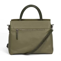 Store Sac en Cuir Un Penchant Pour le Vert Olive Sacs | Sacs À Main