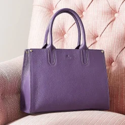 New Sac en Cuir Violet Intrigue Sacs | Sacs À Main