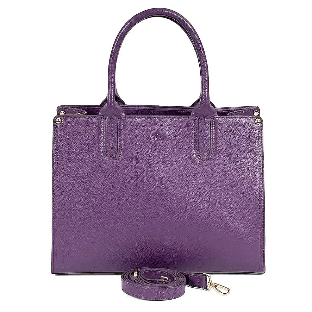 New Sac en Cuir Violet Intrigue Sacs | Sacs À Main