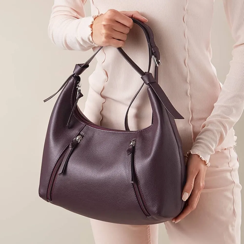 New Sac en Cuir Violet Vivace Sacs | Sacs À Main