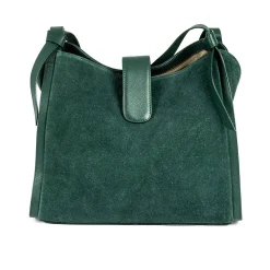 Store Sac en Daim Vert Cédez à la Tentation Sacs | Sacs À Main