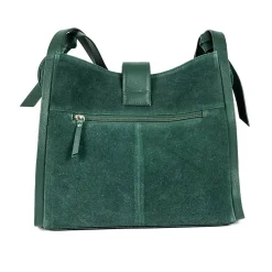 Store Sac en Daim Vert Cédez à la Tentation Sacs | Sacs À Main