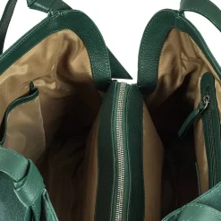 Store Sac en Daim Vert Cédez à la Tentation Sacs | Sacs À Main
