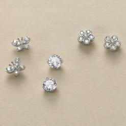 Cheap Trio de Puces Douce Simplicité Boucles D'oreilles