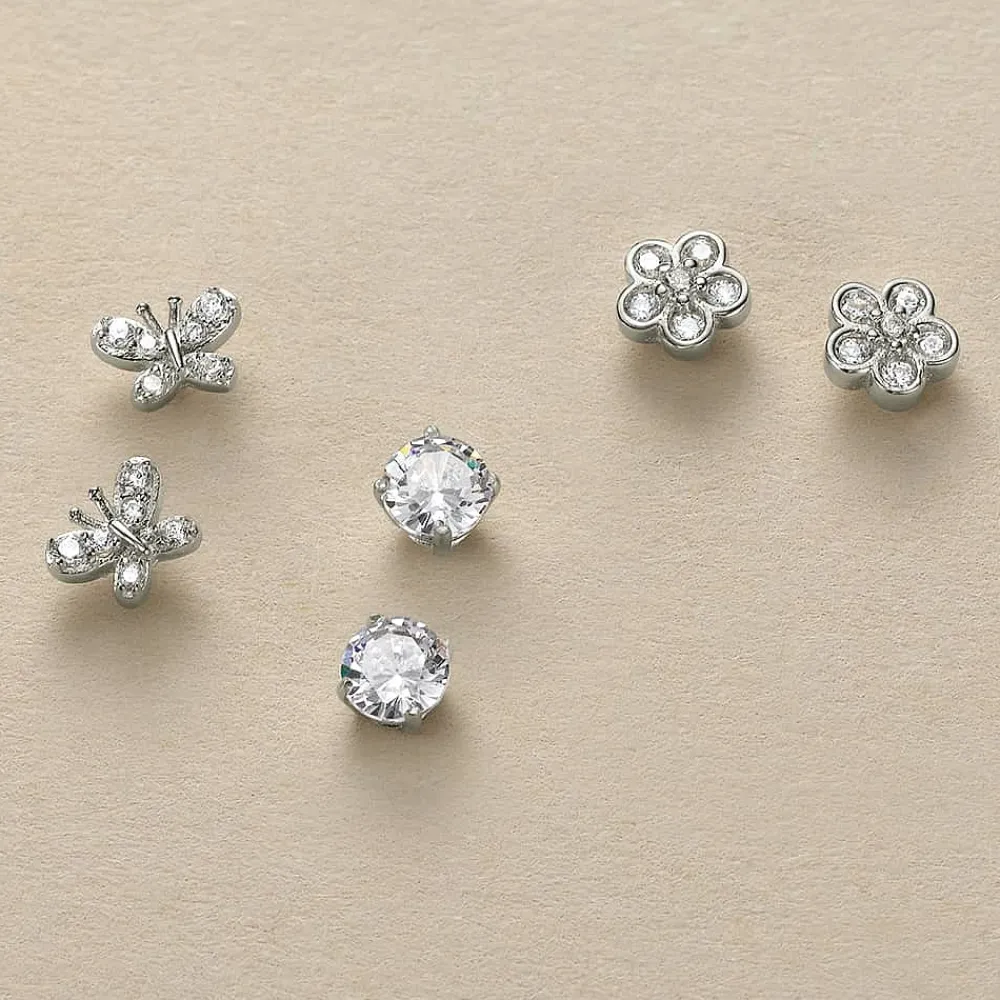 Cheap Trio de Puces Douce Simplicité Boucles D'oreilles